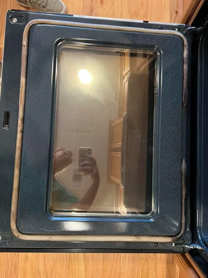 After: oven glass you can see through again