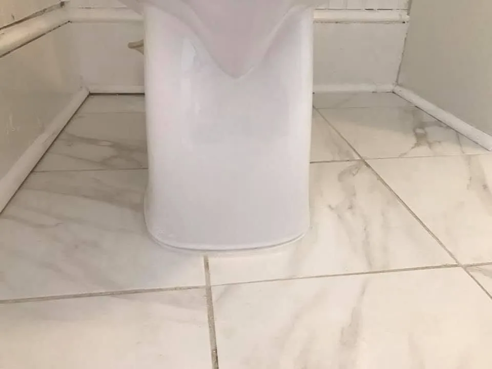 After: clean grout and a spotless floor